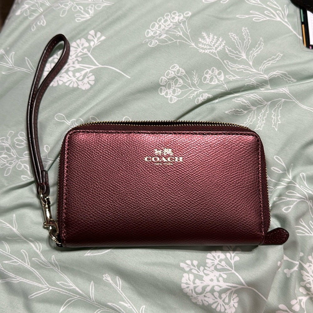Shimmery Coach wallet